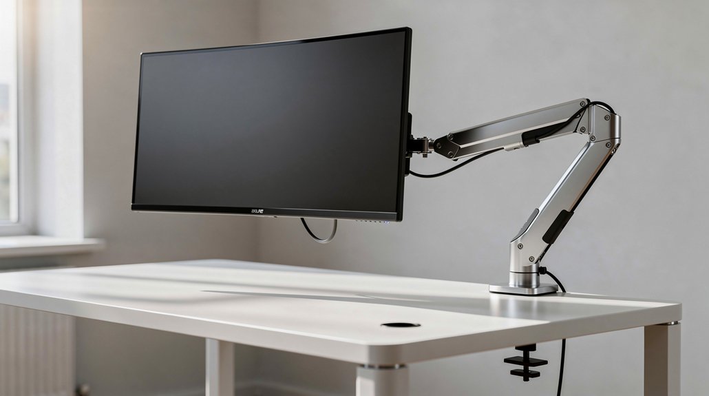 adjust monitor at arm s length