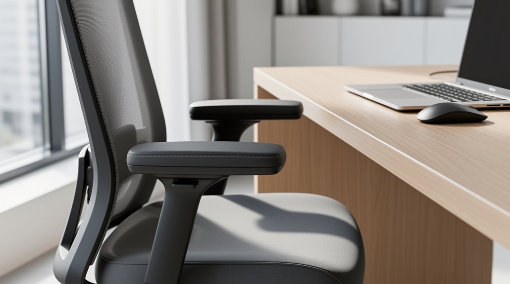 armrest height affects desk ergonomics