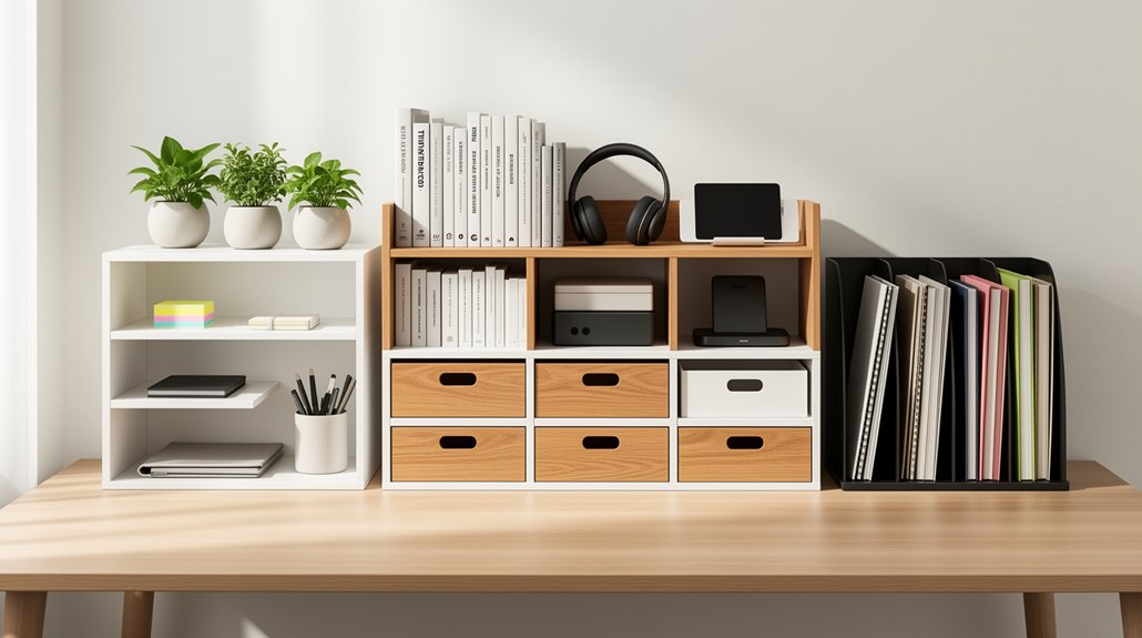 desk hutch storage solutions offered