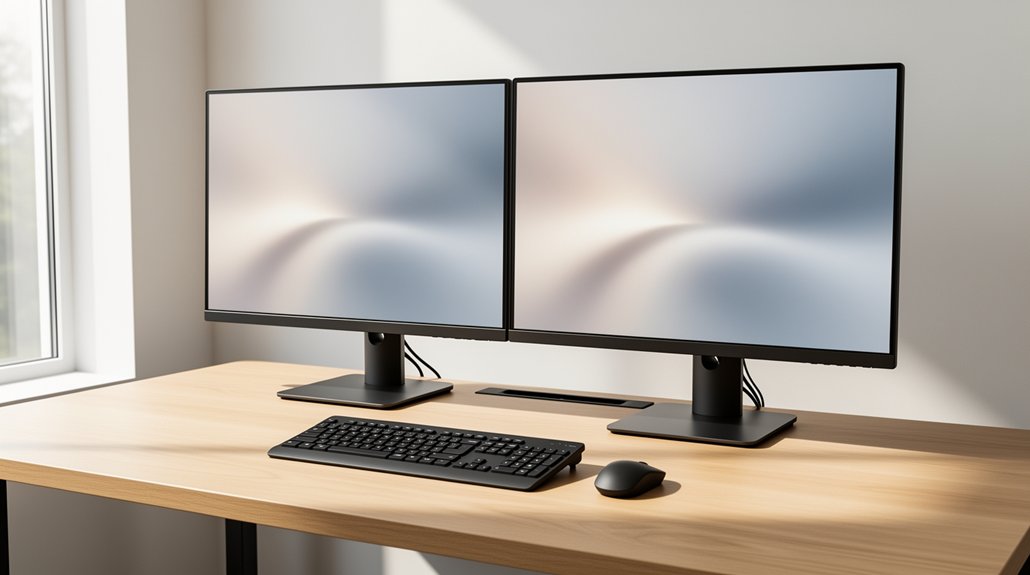 ergonomic dual screen positioning tips