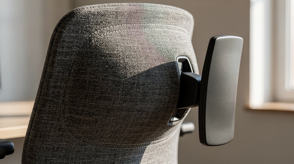 lumbar pad pressure guidance adjustment