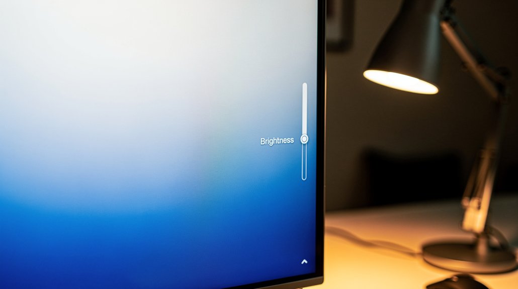 screen brightness vs ambient lighting guidance