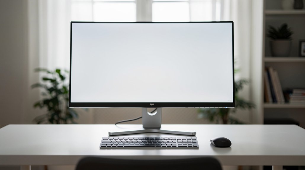 screen height just below eye level