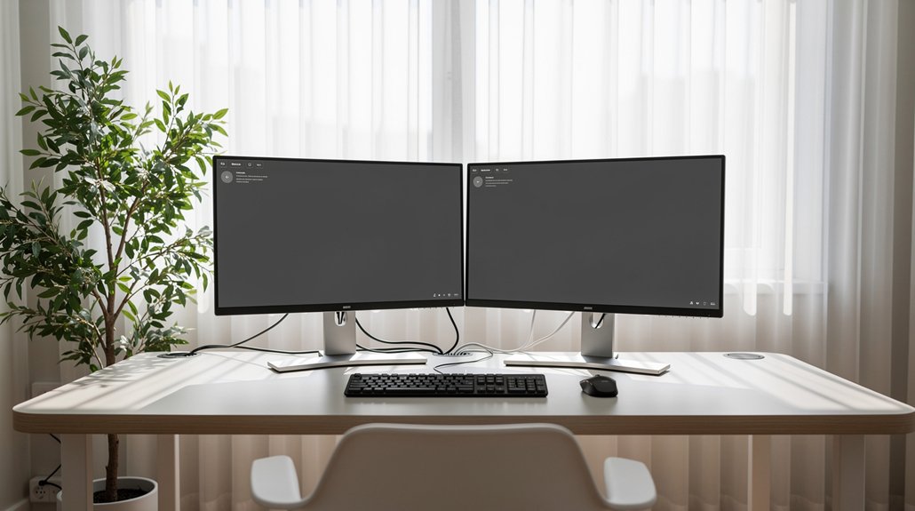 side lit desk indirect glare control
