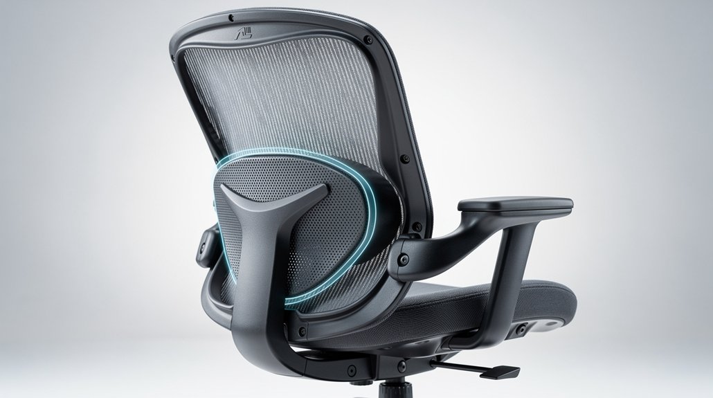 sync chair height adjust lumbar carefully