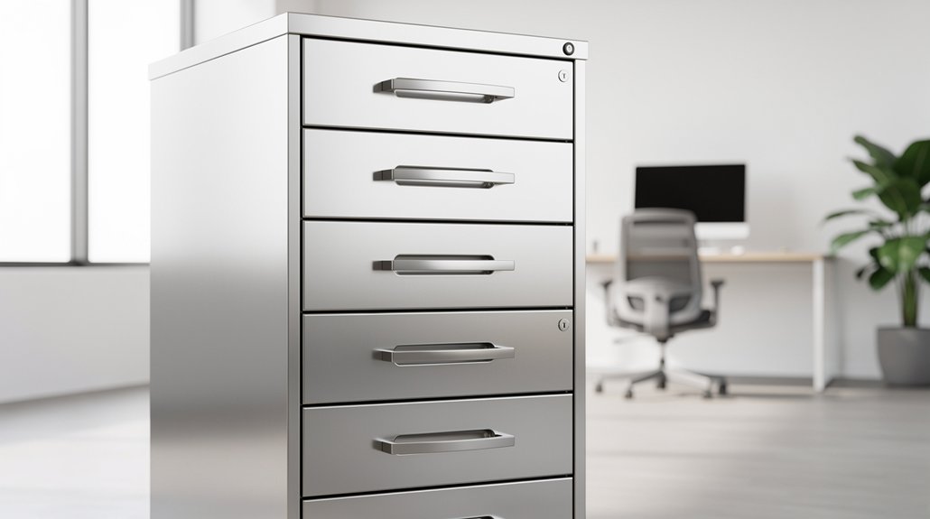 tall cabinet ergonomic drawer placement