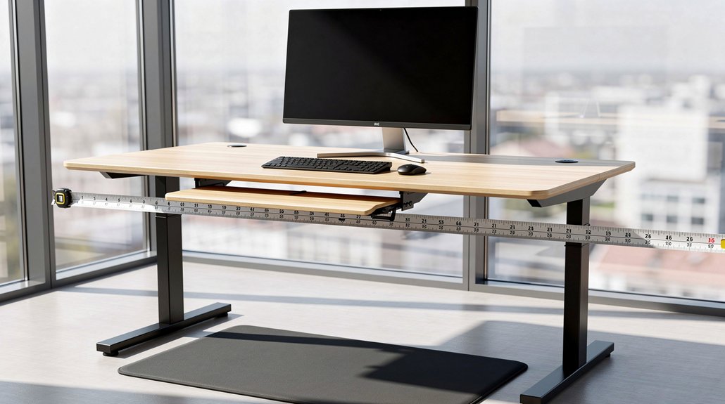 tall friendly adjustable desk setup guidelines