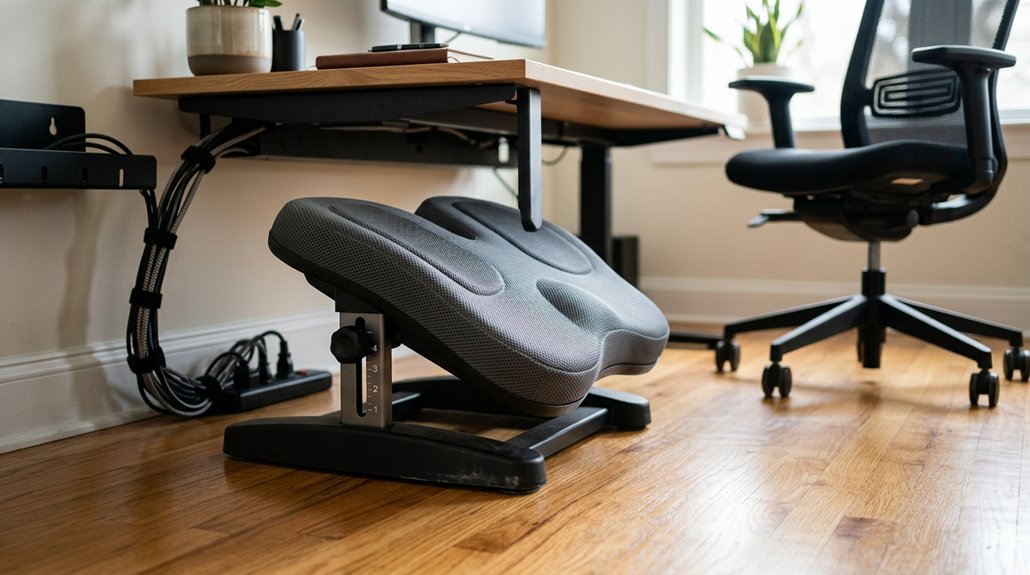 adjustable cushioned ergonomic footrest