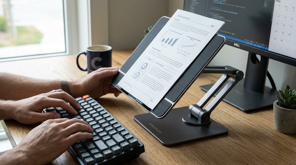 adjustable ergonomic document holder