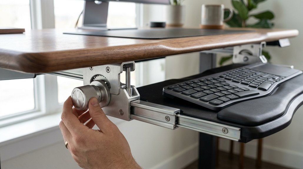 adjustable ergonomic keyboard tray features