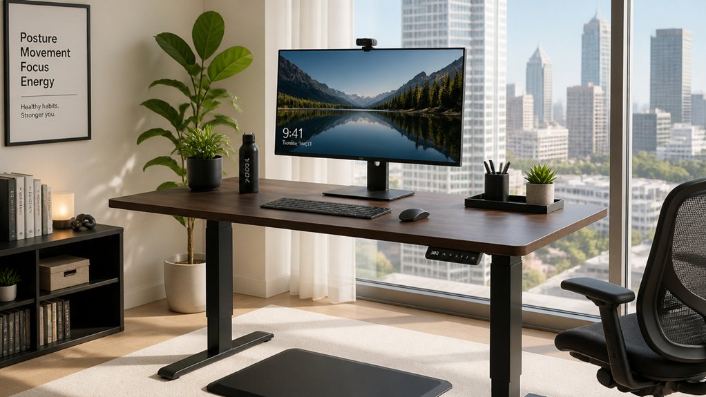 adjustable ergonomic standing workstation
