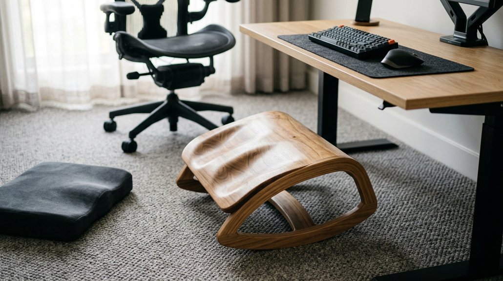 adjustable rocking ergonomic footrest