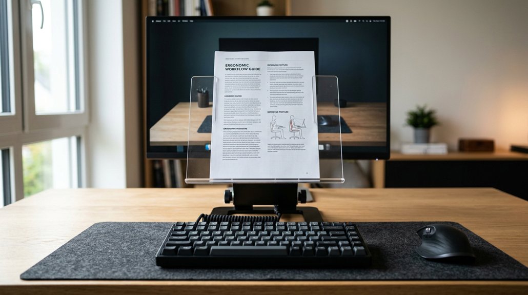 adjustable sturdy ergonomic document holder