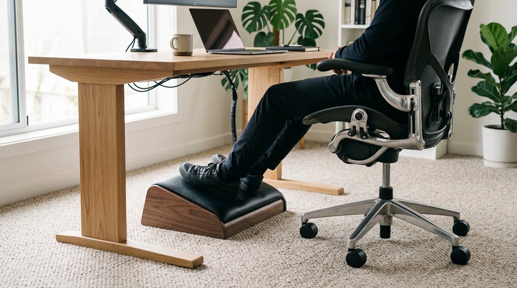 align footrest with seat
