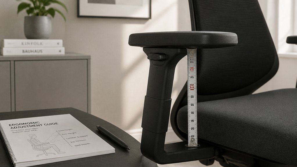 armrest height alignment guide