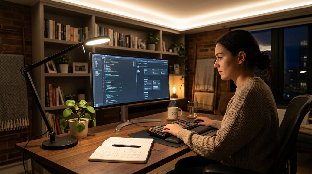 balanced lighting for eye comfort