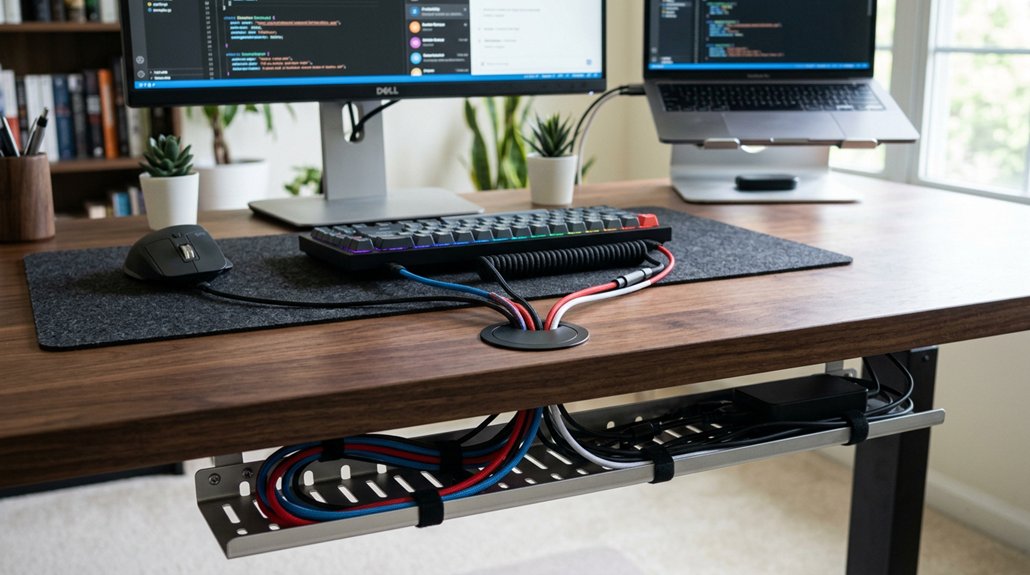 cable management with accessories