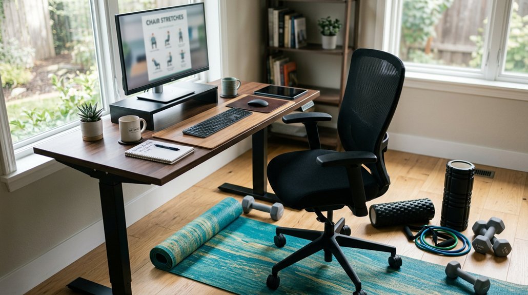 chair stretches for tension