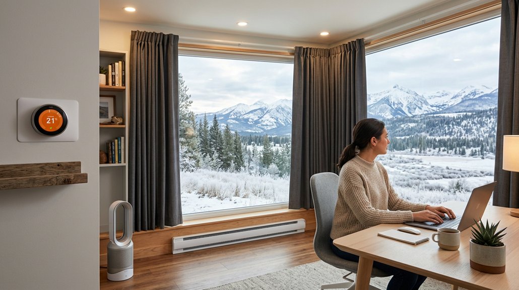consistent home office temperature