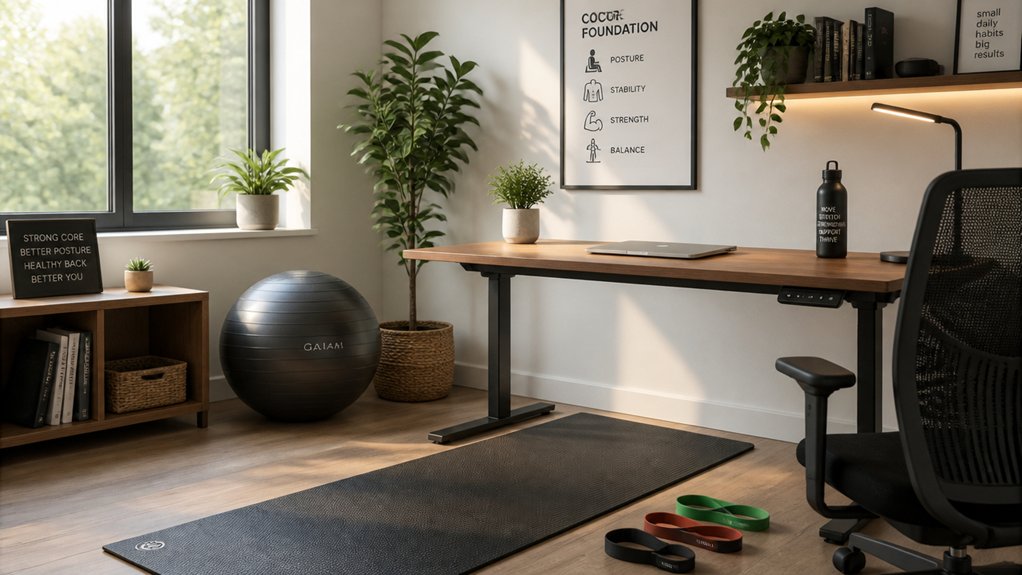 core strength supports posture