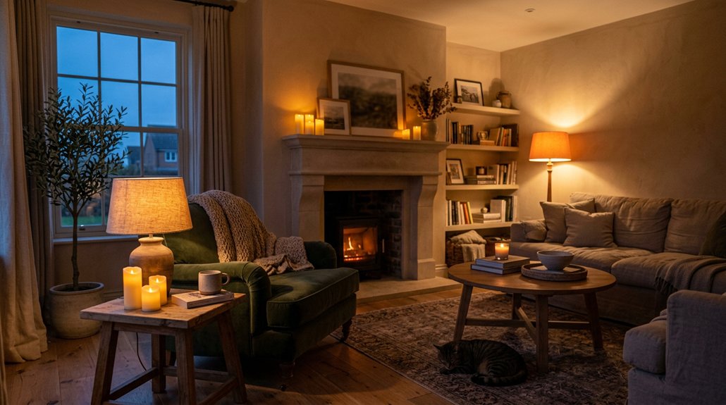 cozy warm calming lighting