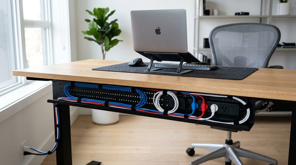 desk cable organization tips