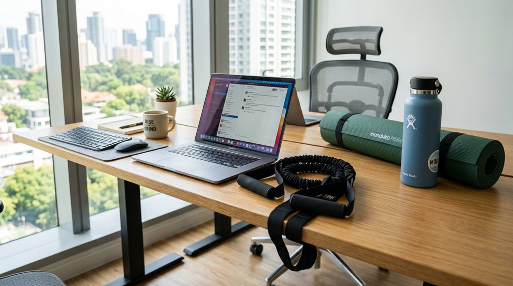 desk exercises boost core