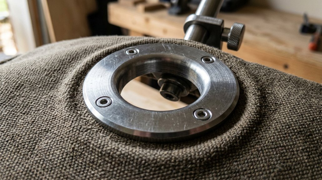 desk hole mounting system