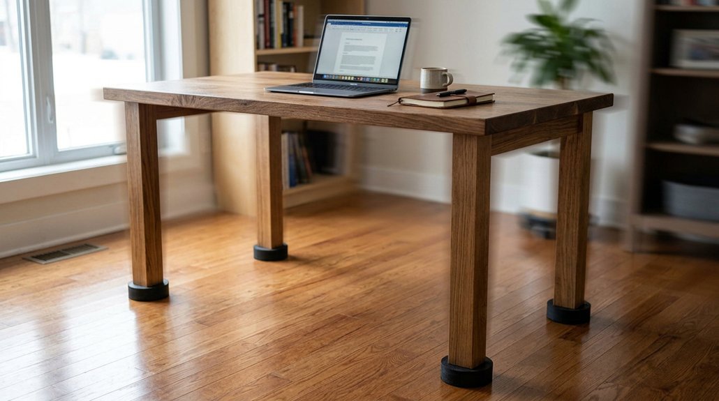 desk rigidity reduces vibration