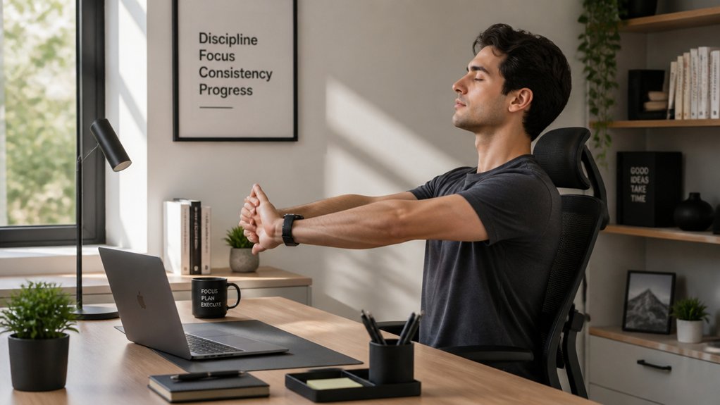desk stretches for comfort