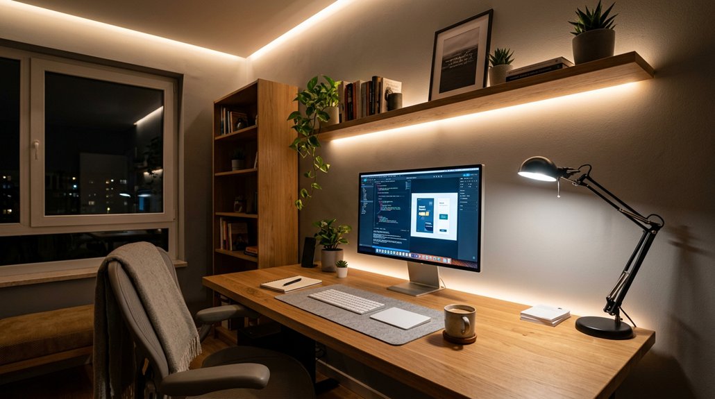 direct lighting causes glare