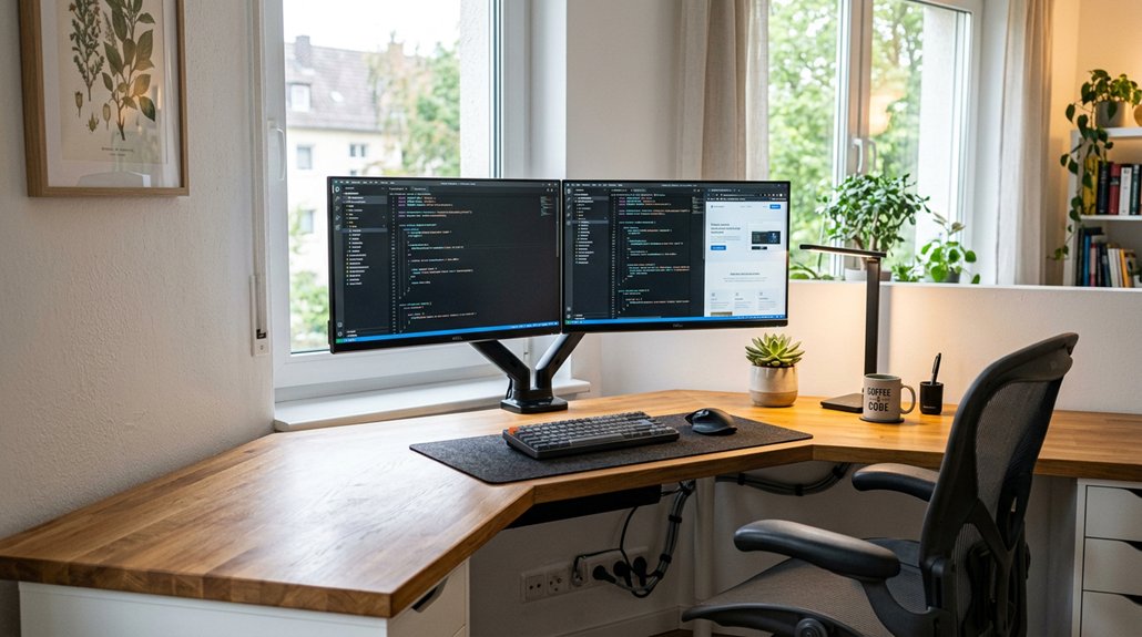 effective dual monitor arrangement