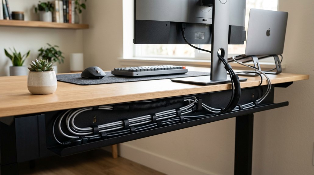 effective under desk cable management