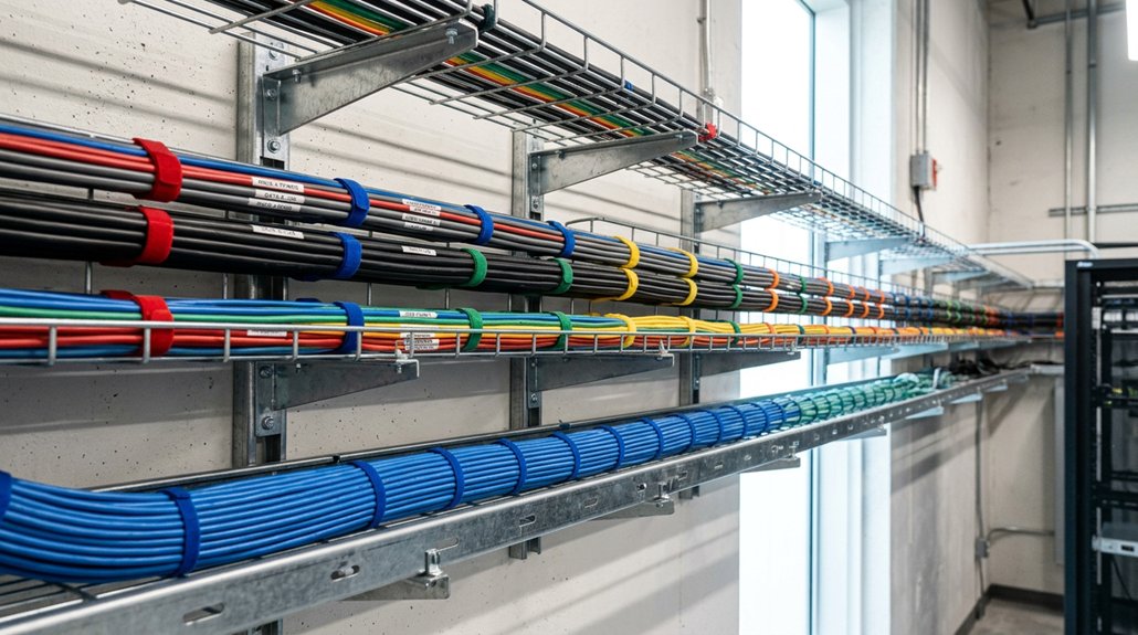 efficient cable tray management