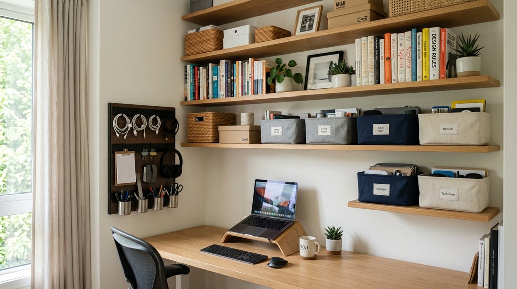 efficient vertical workspace organization