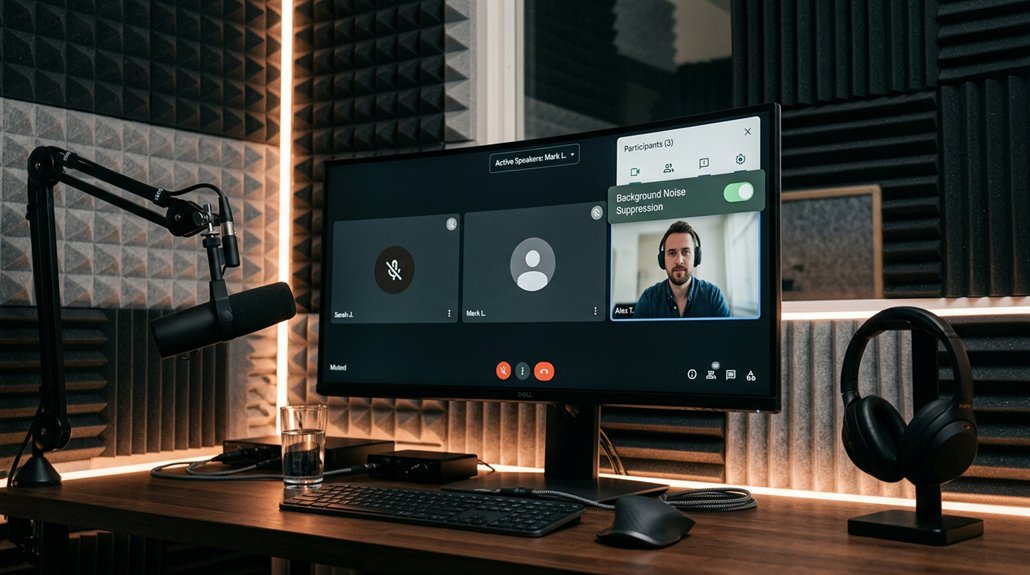 enable video call noise suppression
