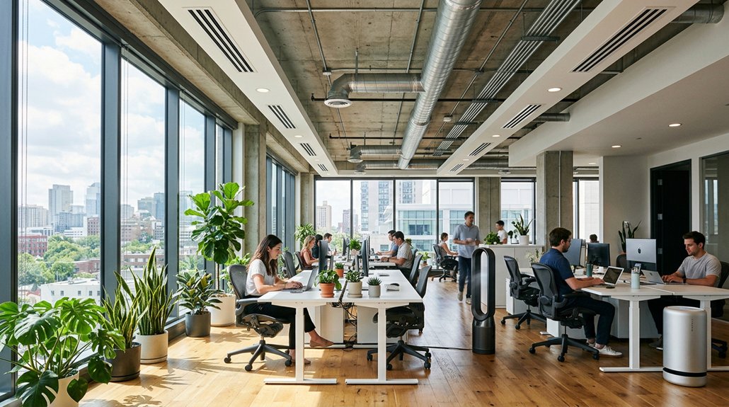 enhance office ventilation efficiency