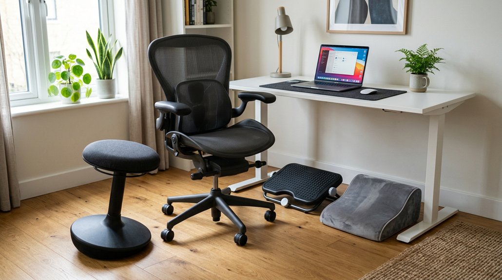ergonomic adjustable cushioned support