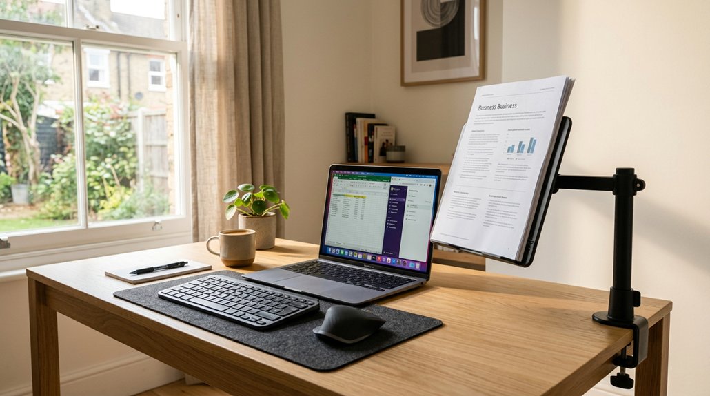 ergonomic adjustable document holder