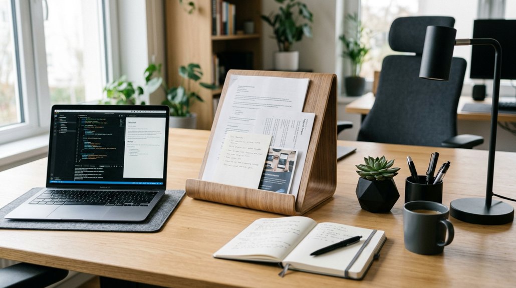 ergonomic adjustable document holder