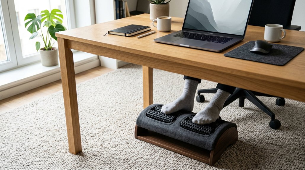 ergonomic adjustable massage footrest