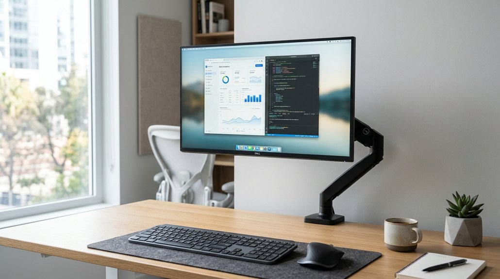 ergonomic adjustable monitor placement