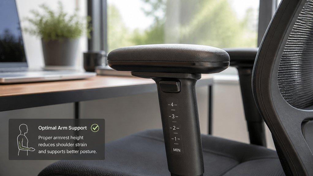 ergonomic armrest height benefits