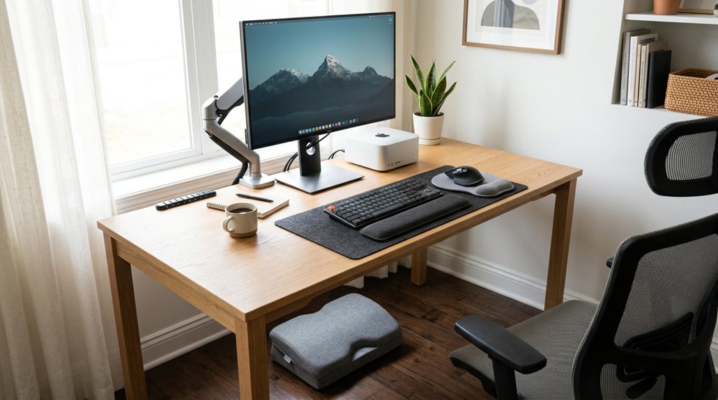 ergonomic desk accessory use