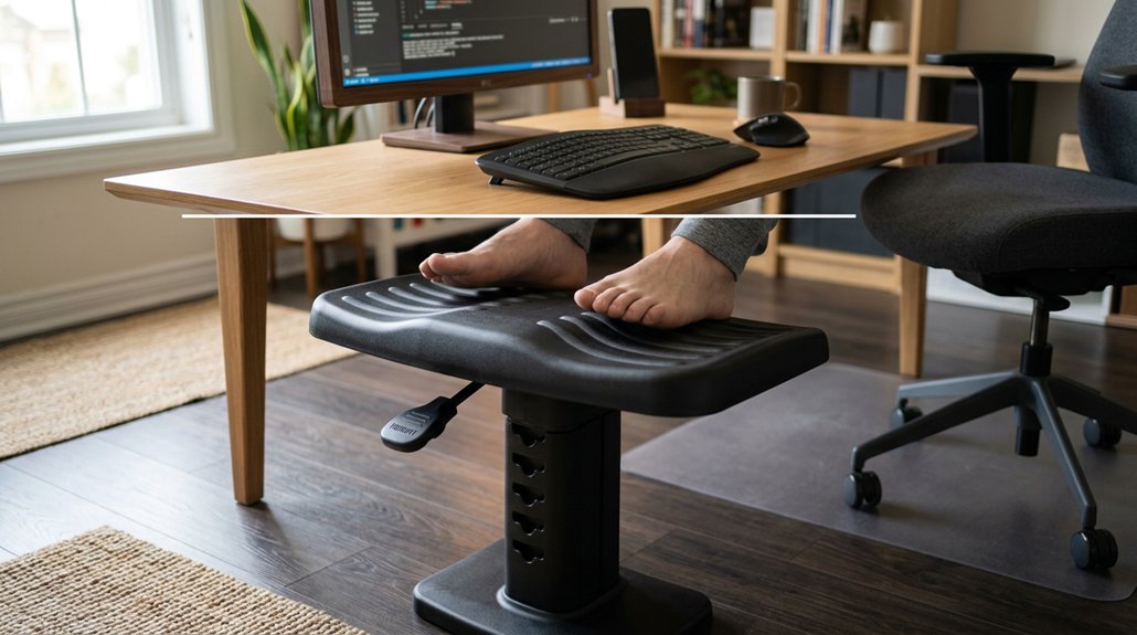 ergonomic desk footrest benefits
