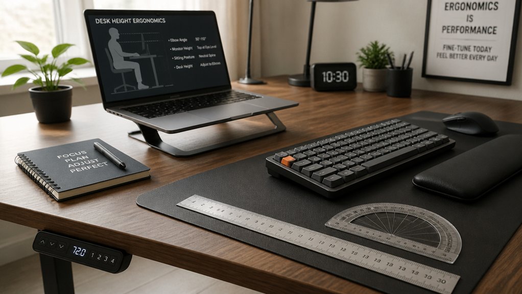 ergonomic desk height adjustment