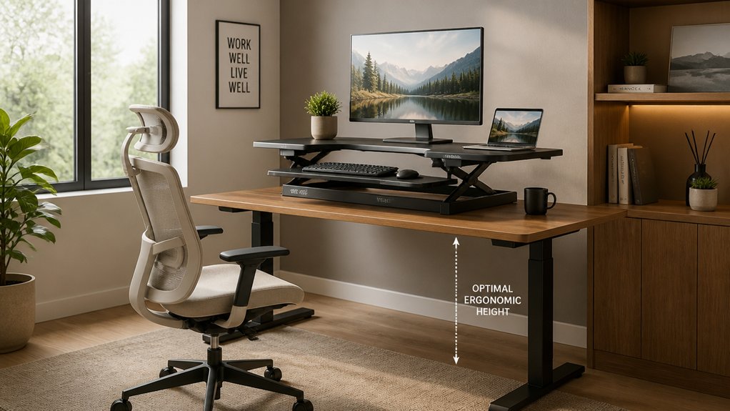 ergonomic desk height adjustment