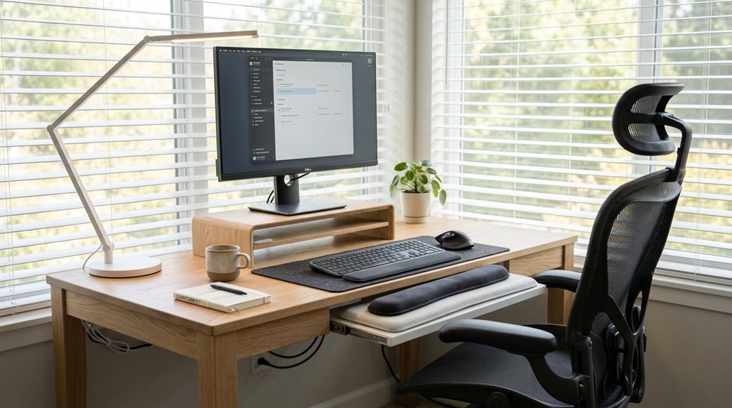 ergonomic desk setup tips