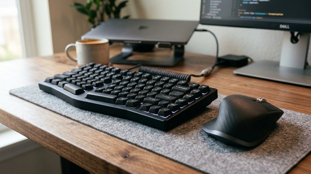 ergonomic device positioning importance