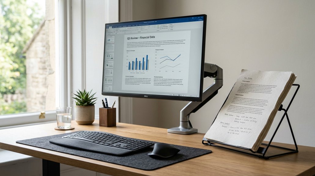 ergonomic document positioning guidelines